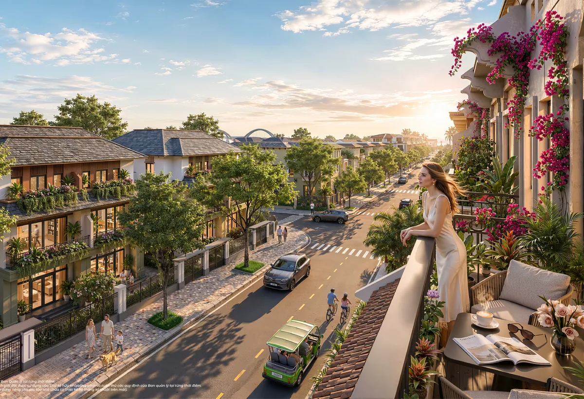 Phối cảnh dãy nhà phố Vịnh Ngọc